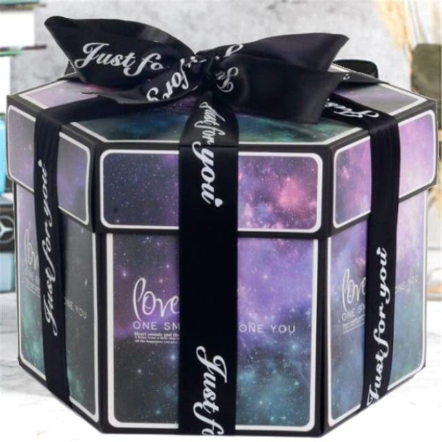 Adorable Couple Photo Box Gift