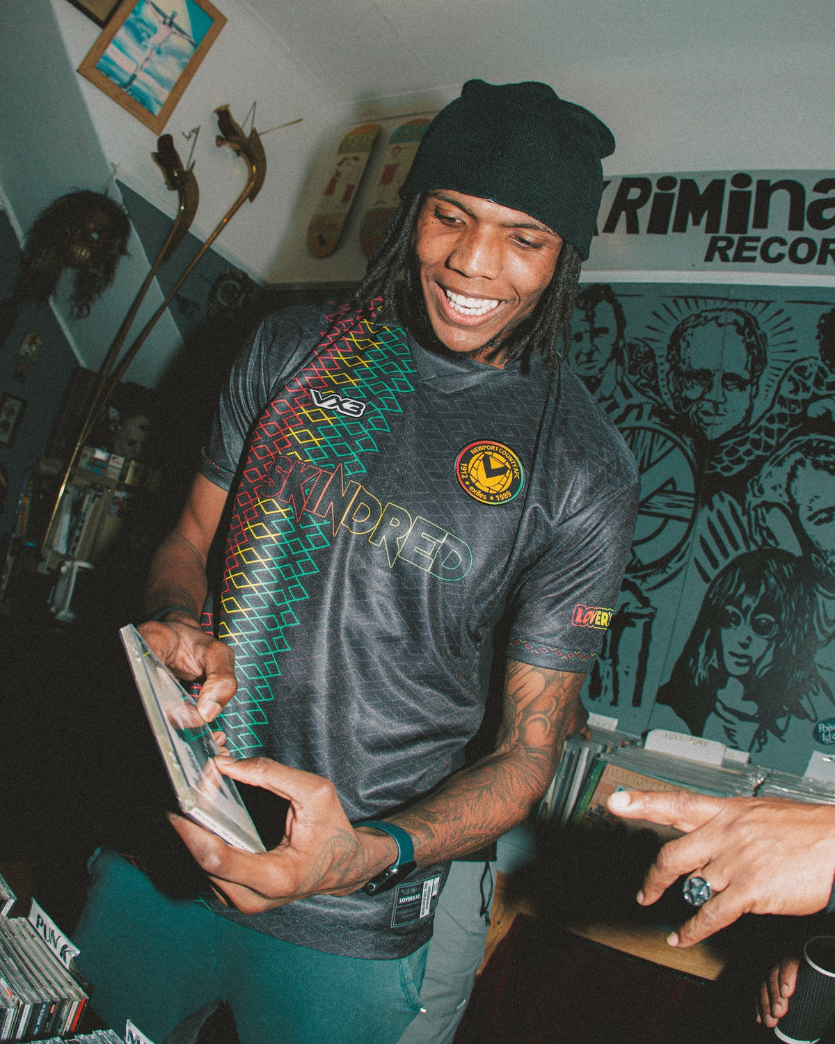 Lover's F.C x Newport County & SKINDRED Jamaica Shirt