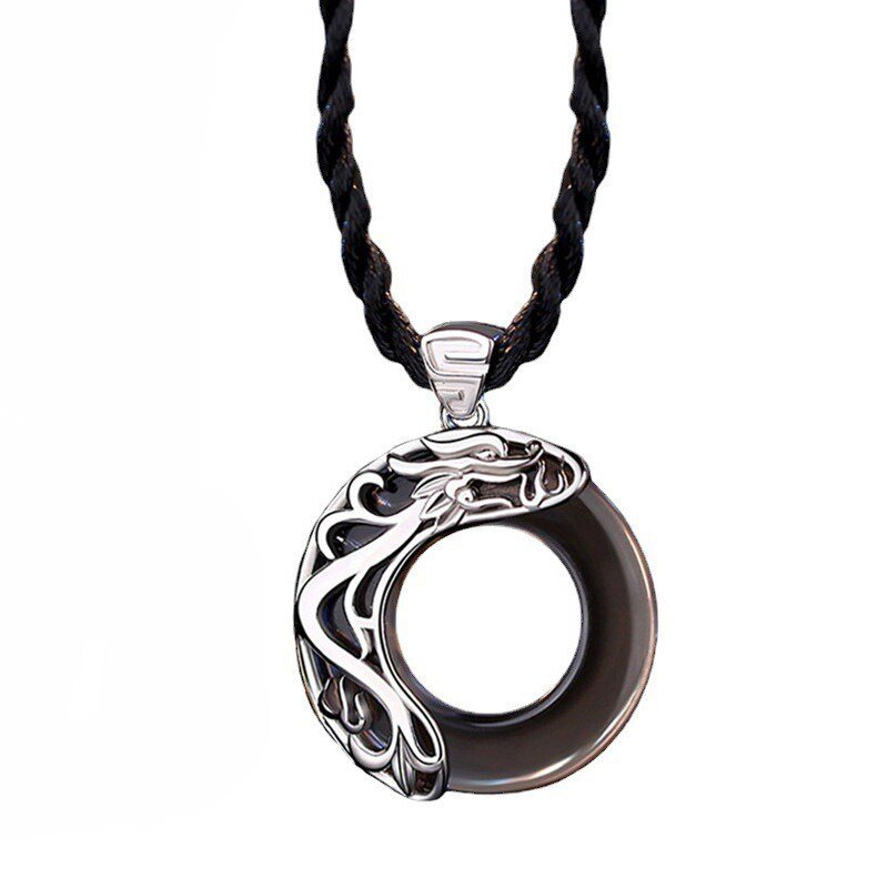 Japanese Dragon Couple Necklaces