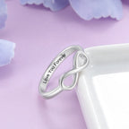 Infinity Couple Ring Engraved