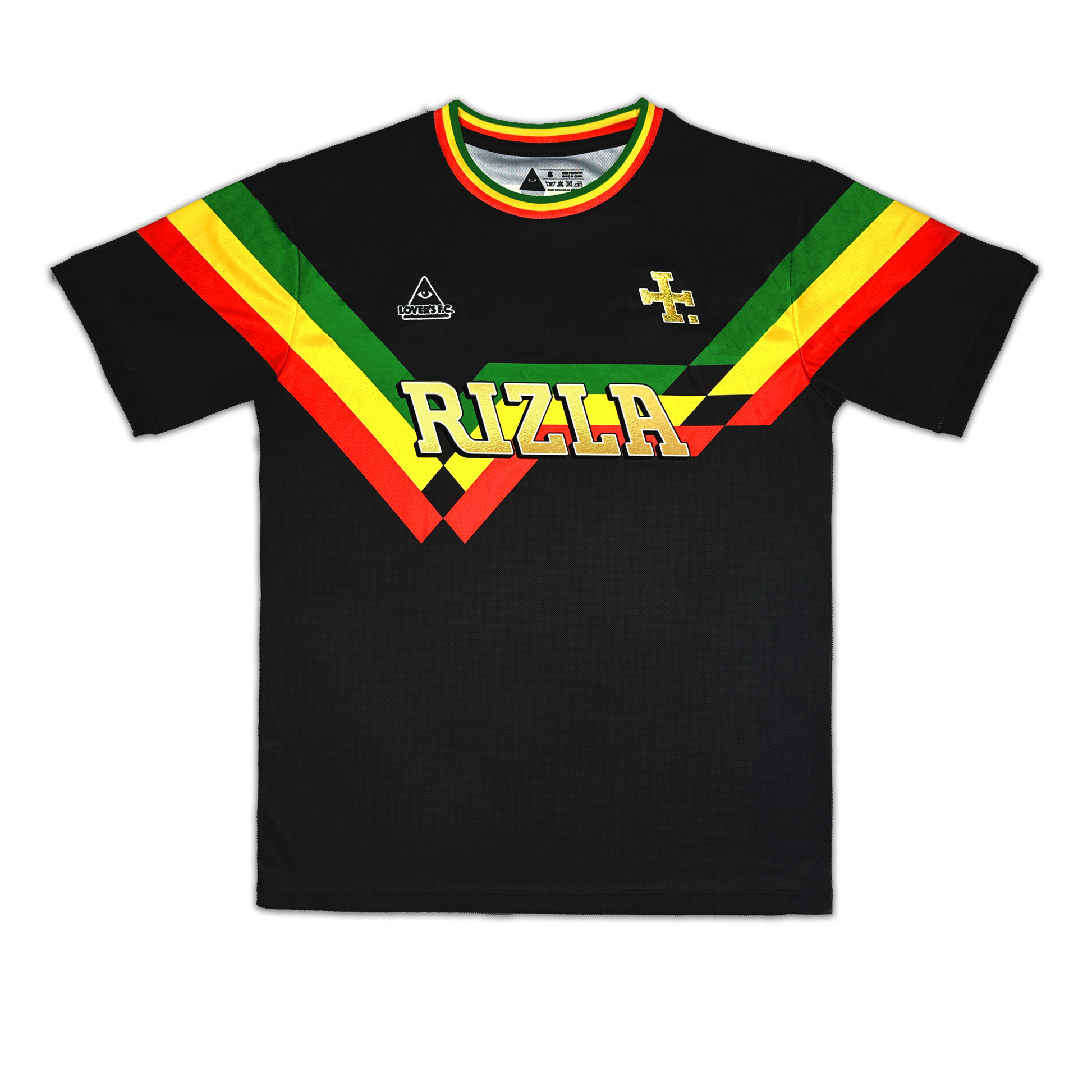 Lover's F.C x Rizla - The Jamaica Jersey (Black)