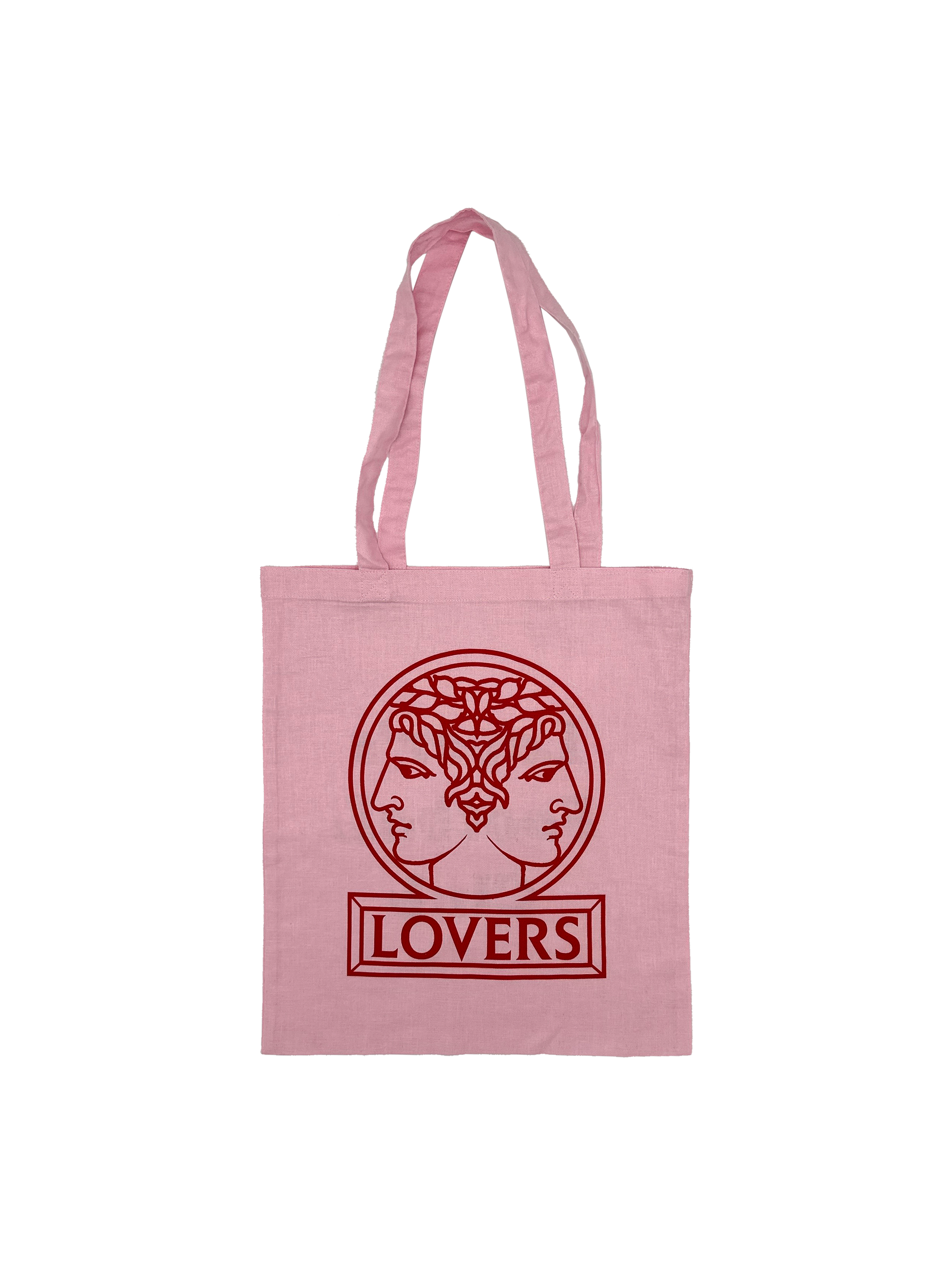 Lover's F.C Janus Logo Tote Bag Pink