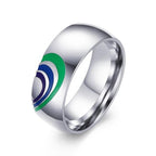 His and hers half heart rings for couples